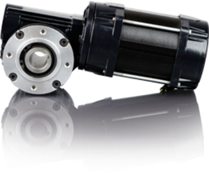 Kugelgelagertes Schneckengetriebe Typ S131 der Firma Heidrive für Drehstrom- und Kondensatormotoren